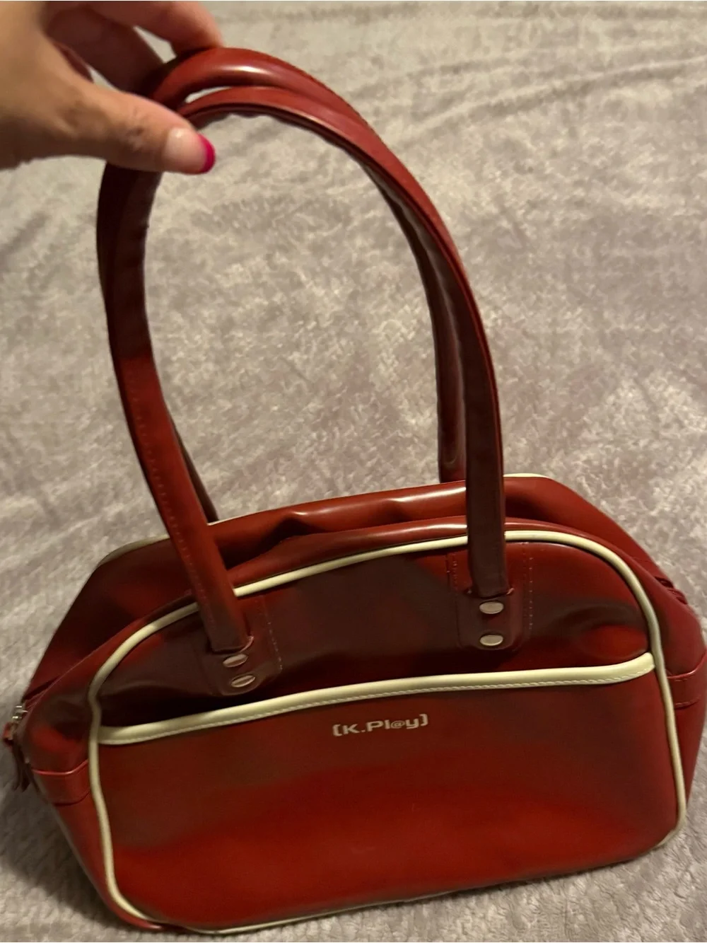 RARE Vintage K. Pl@y red handbag Y2K in great condition
